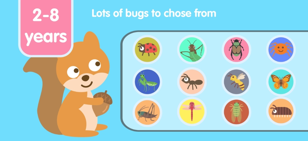 Insects and Bugs for Kids (Ages 4+) screenshot 1
