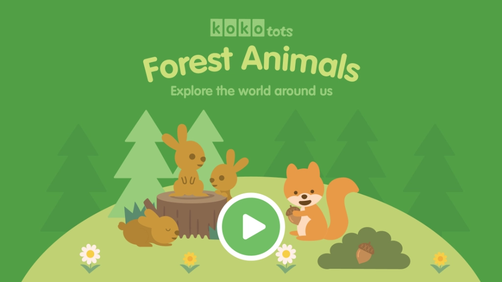 Forest Animals for Kids: Learn Names & Spelling screenshot 1