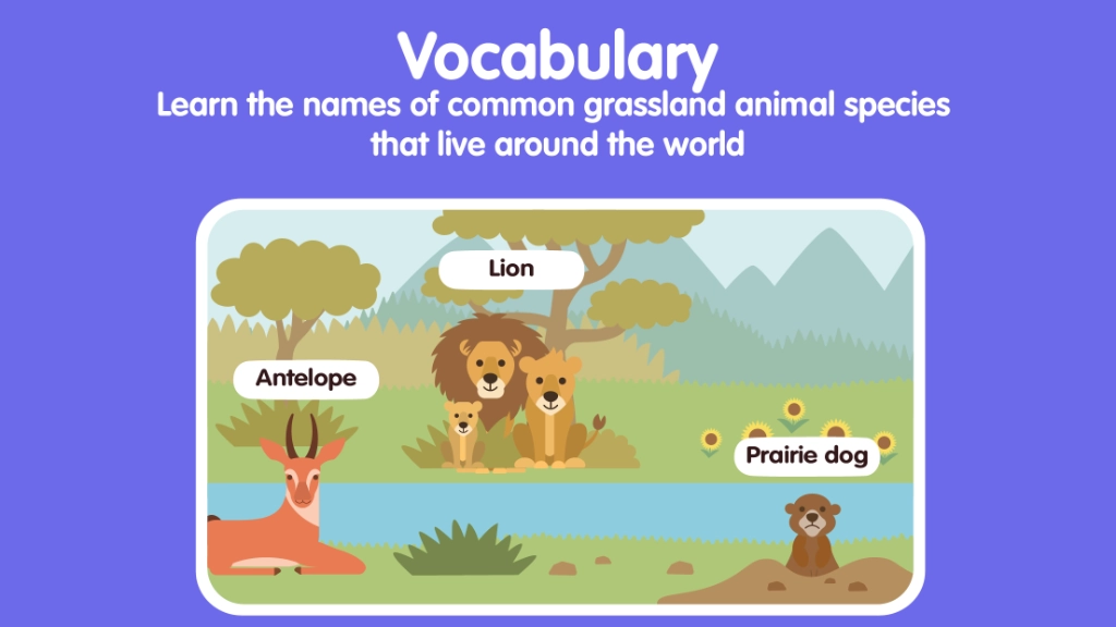 Grassland Animals for Kids screenshot 3