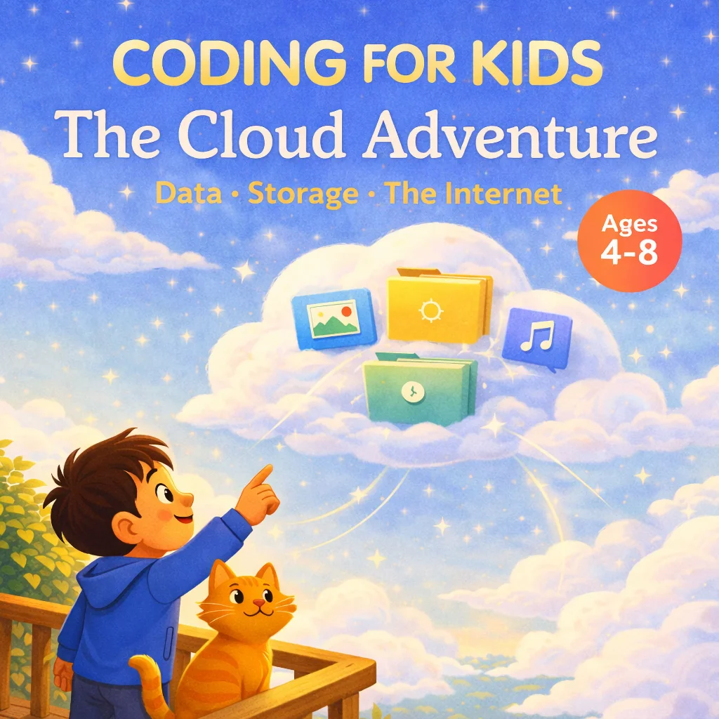 Coding for Kids: The Cloud Adventure: A Fun Story About Data Storage and the Internet cover